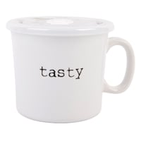 White Tasty Soup Mug, 25oz