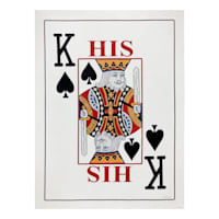 King Card Canvas Wall Art, 12x16