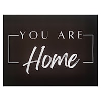 You Are Home Canvas Wall Sign, 16x12