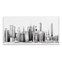 Cityscape Canvas Wall Art, 12x24