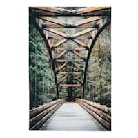 Forest Bridge Canvas Wall Art, 36x24