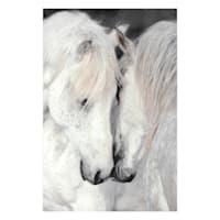 Black & White Horses Canvas Wall Art, 24x36