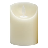 Ivory LED Pillar Candle, 3x4
