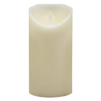 Ivory LED Pillar Candle, 4x8