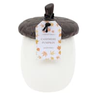 Honeybloom Cashmere Pumpkin Scented Acorn Jar Candle, 6oz