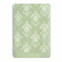Honeybloom Plush Performance Sage Patterned Hand Towel, 16x28