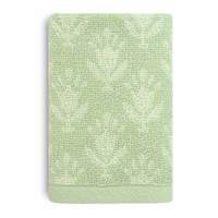 Honeybloom Plush Performance Sage Patterned Cotton Washcloth, 13"