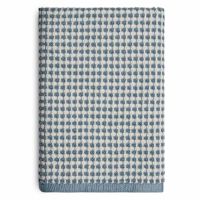 Honeybloom Plush Performance Blue Popcorn Cotton Bath Towel, 30x54