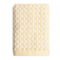 Honeybloom Plush Performance Yellow Popcorn Cotton Washcloth, 13"