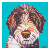 Dog Canvas Wall Art, 12"