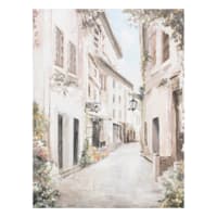 Street Scene Canvas Wall Art, 12x16