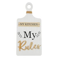 My Kitchen My Rules Paddle Wall Decor, 9x19