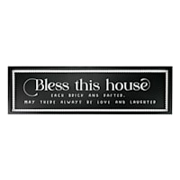 Bless This House Wall Sign, 28x8