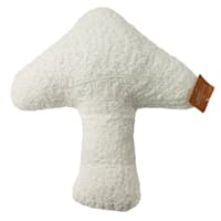 Honeybloom Ivory Mushroom Shaped Throw Pillow, 14x16