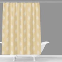 Honeybloom Yellow Paisley Shower Curtain, 72"