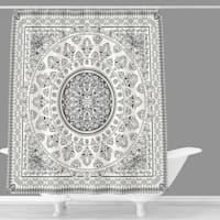 Found & Fable Hannah Black & White Shower Curtain, 72"