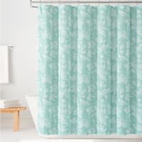 Providence Sea Green Jacobean Songbird Shower Curtain, 72"