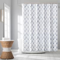 12-Piece Karma Shibori Blue Shower Curtain Set, 70x72