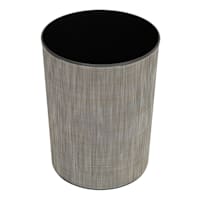 Winslow Black & Grey Round Trash Bin, 10l