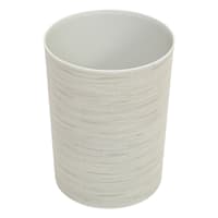 Winslow Stitched Light Grey Round Trash Bin, 10l