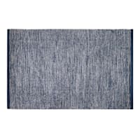 Navy & White Melange Cotton Accent Rug, 27x45