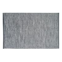 Light Grey Melange Cotton Accent Rug, 27x45