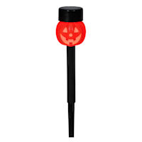 Solar Flicker Flame Pumpkin Pathway Light, 13"