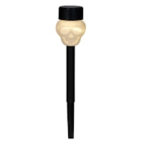 Solar Flicker Flame Skull Pathway Light, 13"