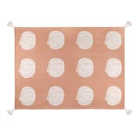 Honeybloom Jacquard Pumpkins Woven Cotton Throw Blanket, 60x50