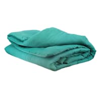 Found & Fable 3-Piece Green Cotton Arabesque Jacquard Comforter Set, Full/Queen