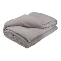 Found & Fable 3-Piece Grey Cotton Arabesque Jacquard Duvet Set, King