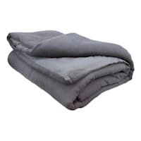 Honeybloom 3-Piece Dark Grey Cotton Dash Matelasse Comforter Set, Full/Queen