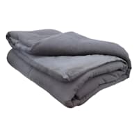 Honeybloom 3-Piece Dark Grey Cotton Dash Matelasse Comforter Set, King