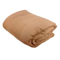 Honeybloom 3-Piece Brown Cotton Dash Matelasse Duvet Set, Full/Queen