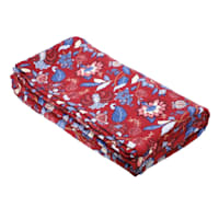 Providence 3-Piece Red Cotton Jacobean Pin Dot Jacquard Coverlet Set, Full/Queen