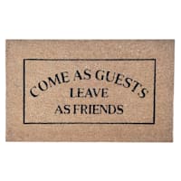 Honeybloom Come As Guests Coir Mat, 18x30