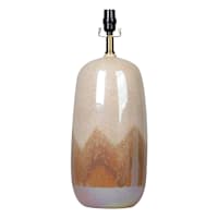 Honeybloom Two-Tone Luster Reactive Glaze Medium Table Lamp Base, 21"