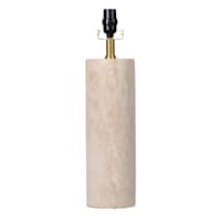 Crosby St. Travertine Column Medium Lamp Base, 19"
