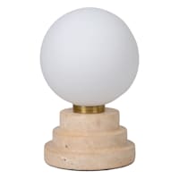 Crosby St. Travertine Mini Uplight, 8"