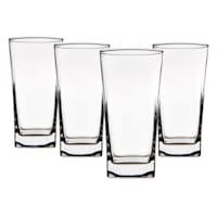 Set of 4 Tribeca Square Highball Glasses, 16oz