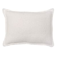 Crosby St. White Soft Textured Boucle Throw Pillow, 14x20