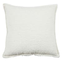 Crosby St. White Soft Textured Boucle Throw Pillow, 24"