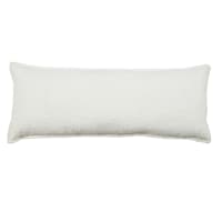 Crosby St. White Soft Textured Boucle Throw Pillow, 14x36