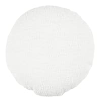 Crosby St. White Soft Textured Boucle Round Throw Pillow, 16"