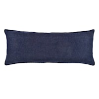 Crosby St. Navy Blue Soft Textured Boucle Throw Pillow, 14x36