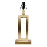 Gold Metal Open Rectangle Small Lamp Base, 16"