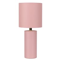 Oh Joy! Pink Wrapped Fabric Small Lamp with Shade, 18"