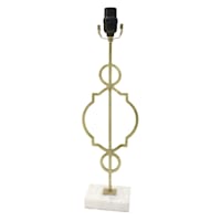 Providence Gold Stacked Decorative Medium Table Lamp Base, 15"
