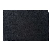 Black Shag Bath Rug, 16x24