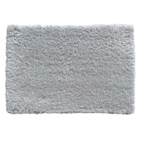 Grey Shag Bath Rug, 16x24